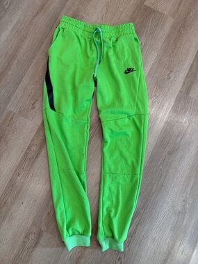 Nike Bright Green Drawstring Jogger Pants
